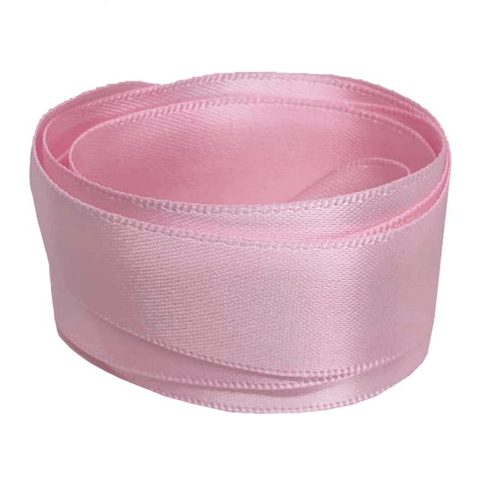 Lacets plats larges rose guimauve