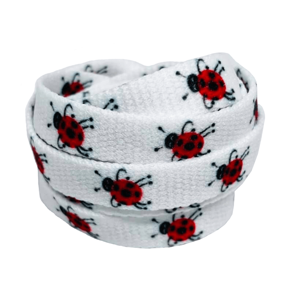 Ladybug print shoelaces