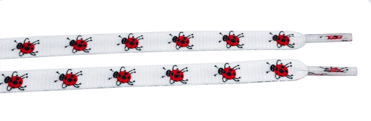 Ladybug print shoelaces