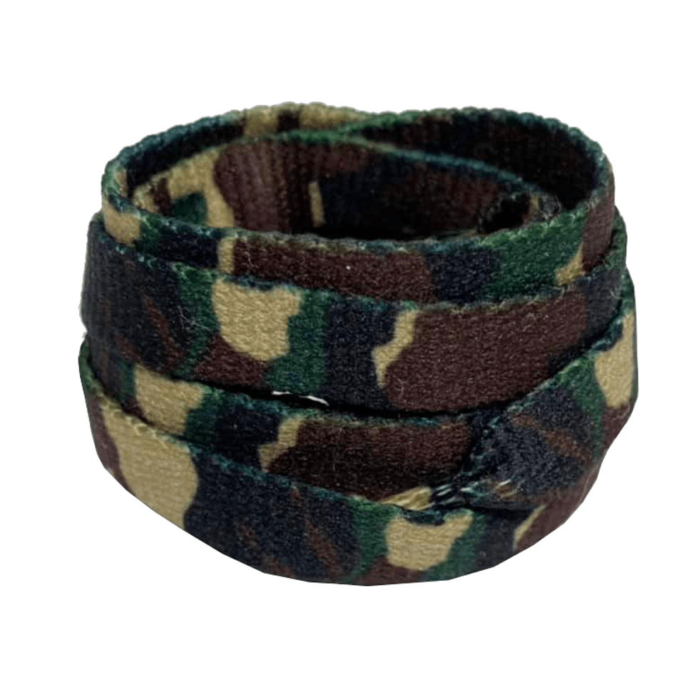Army green camouflage laces