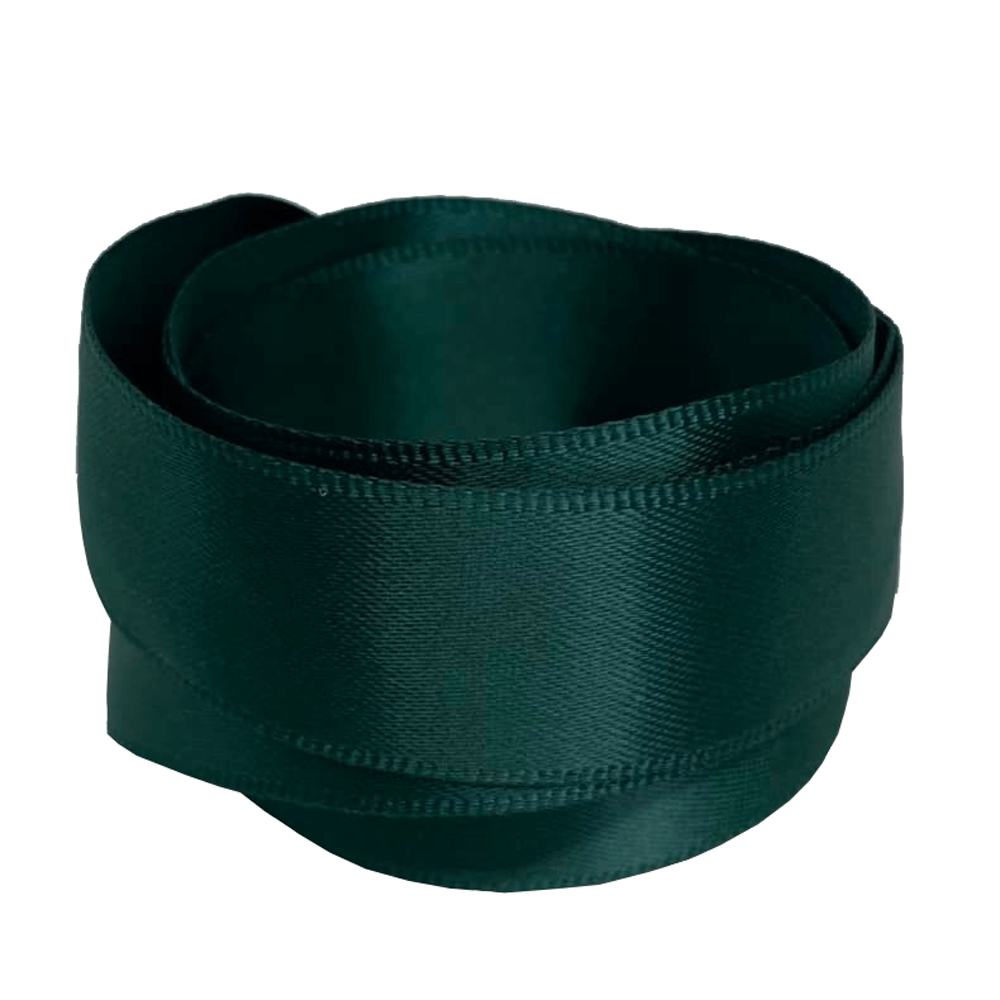 Lacets satins larges vert empire