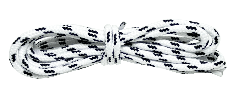 Black and white two-tone round laces