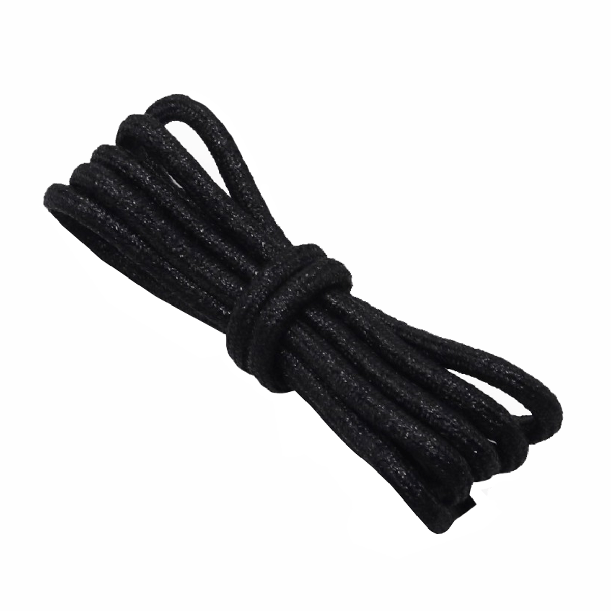Deep black glittery Lurex round laces