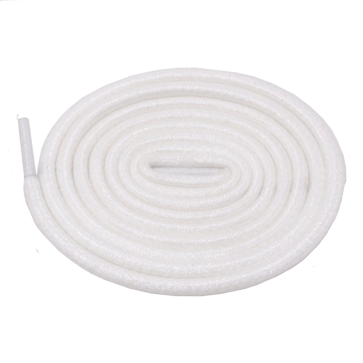 Lacets ronds blanc neige pailletés en Lurex