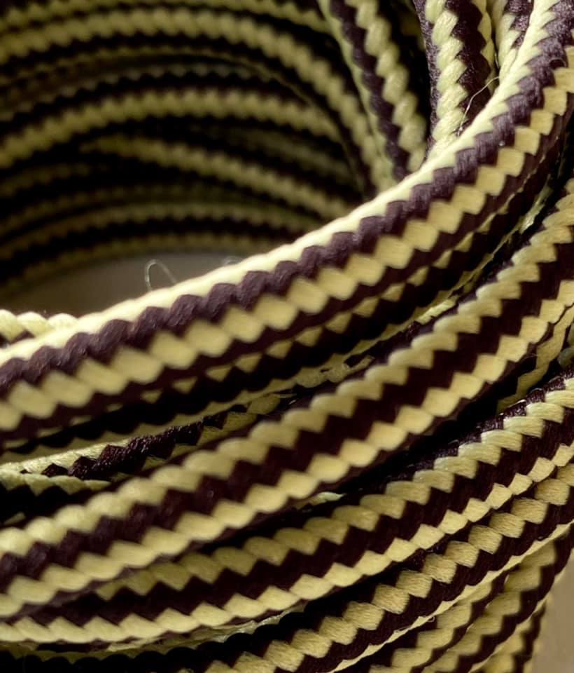 Lacets chaussures de randonnée jaune clair  et marron