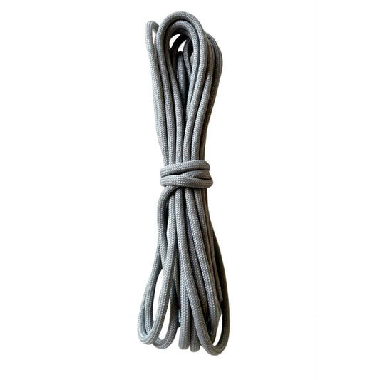 Lacets ronds gris perle en paracorde 550 de type 3