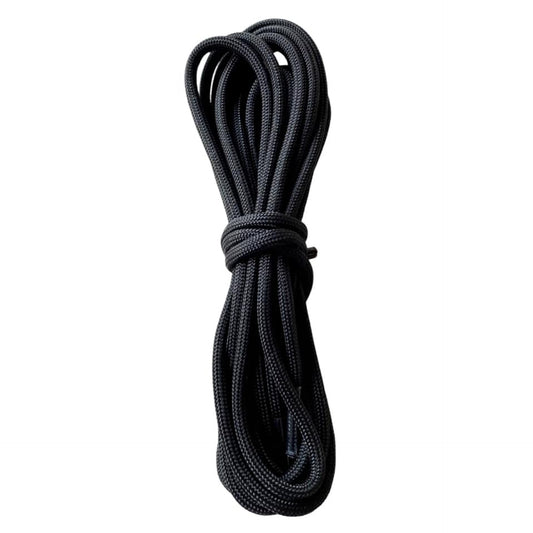 Lacets ronds noirs en paracorde 550 de type 3
