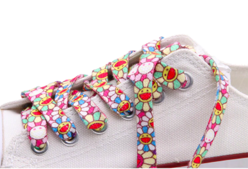 cartoon flower flat laces