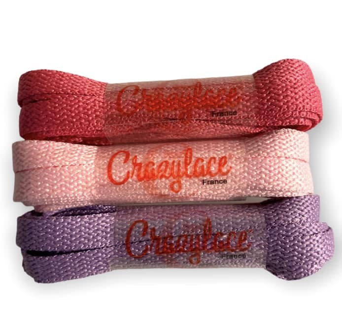 Pack 3 paires de lacets Crazylace - Girly
