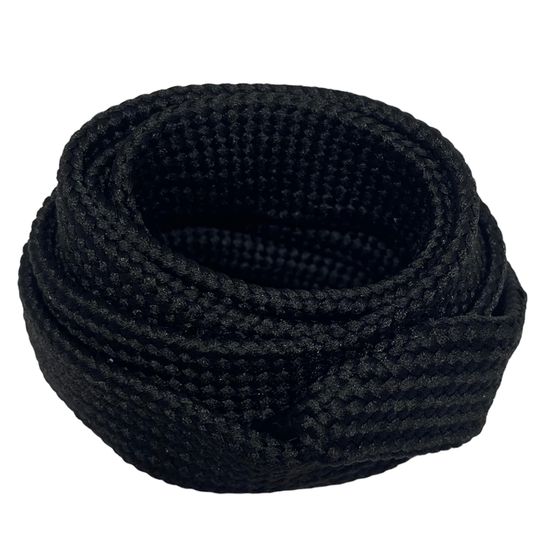 Flat laces 1.8 cm wide Black - Crazylace