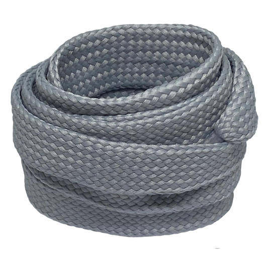 Wide flat laces 1.8 cm Pearl grey - Crazylace