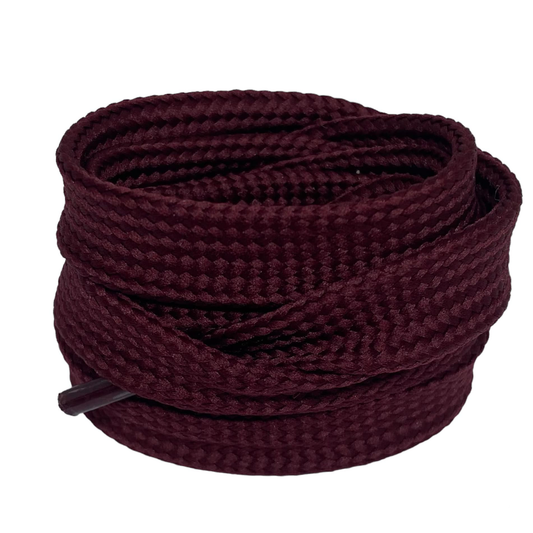 1.8 cm wide flat wine-colored laces - Crazylace