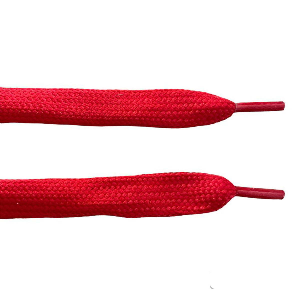 Lacets larges plats rouge coquelicot 1,8cm - Crazylace