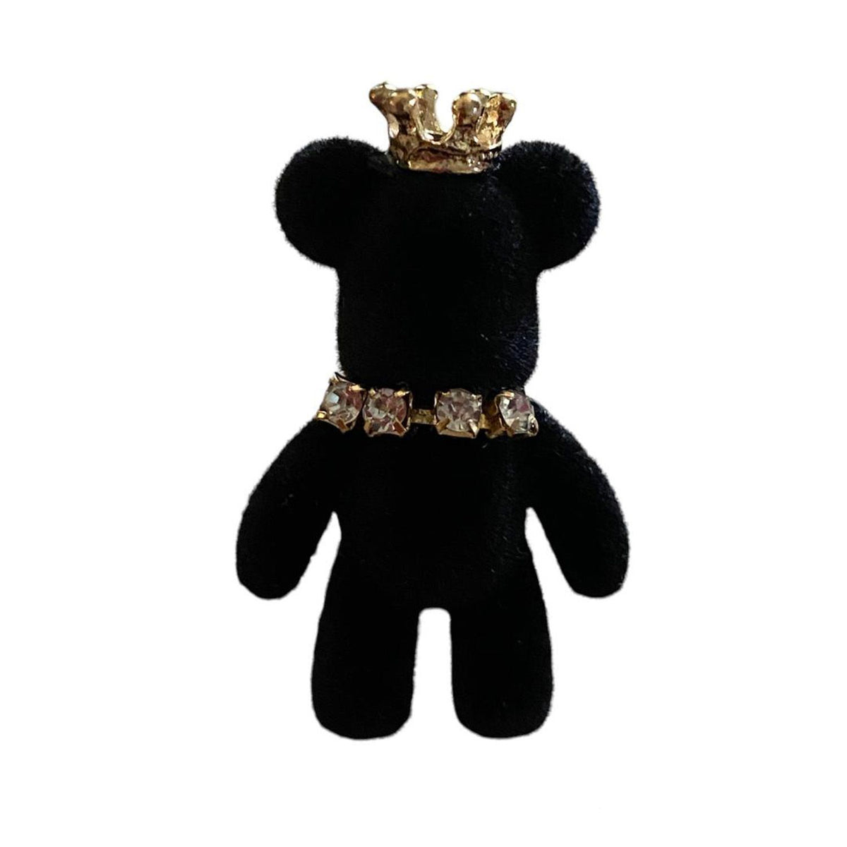 Cute animal velvet lace-up jewelry with rhinestones