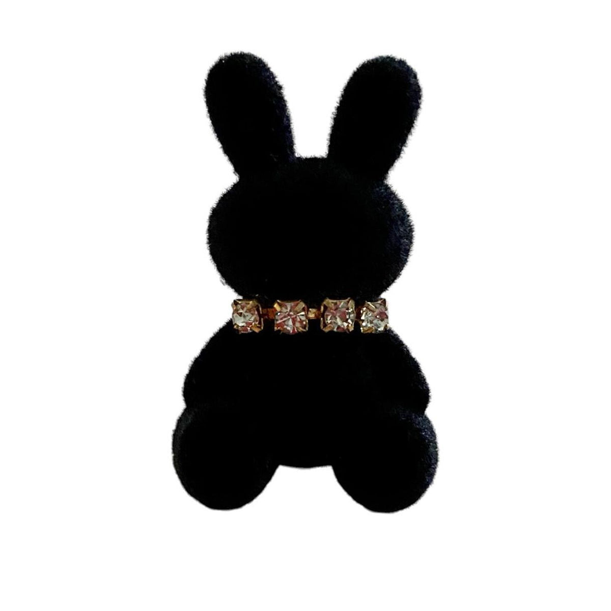 Cute animal velvet lace-up jewelry with rhinestones