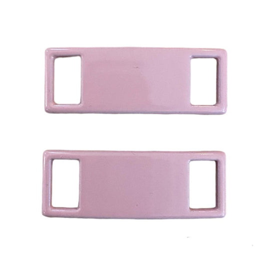 Set de plaque en métal rose dragée pour lacets chaussures