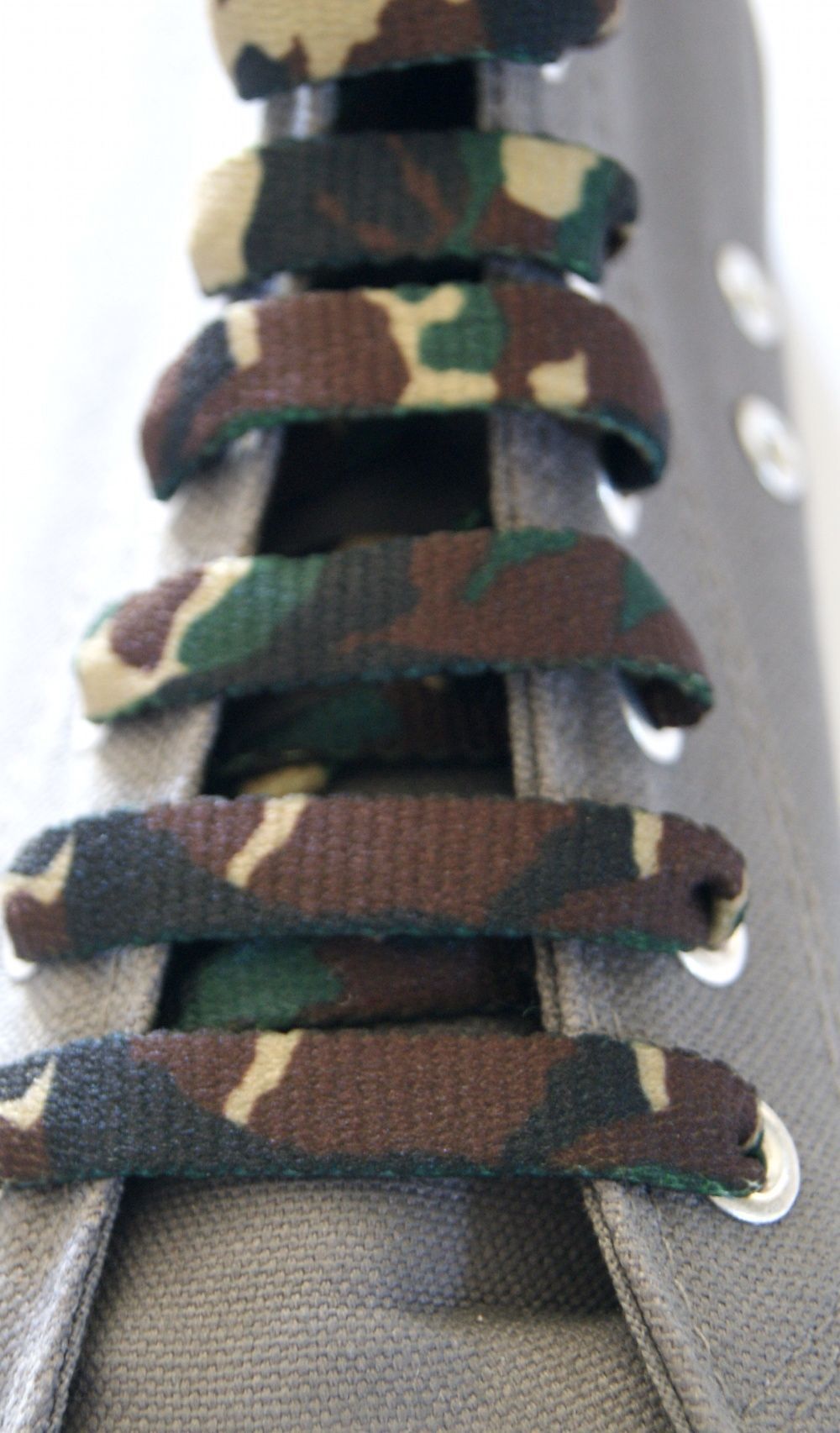 Army green camouflage laces