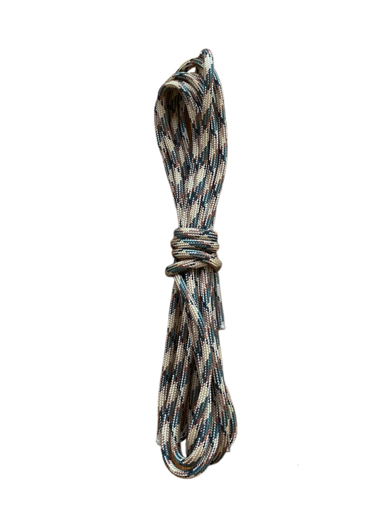 Lacets ronds camouflages en paracorde 550 de type 3