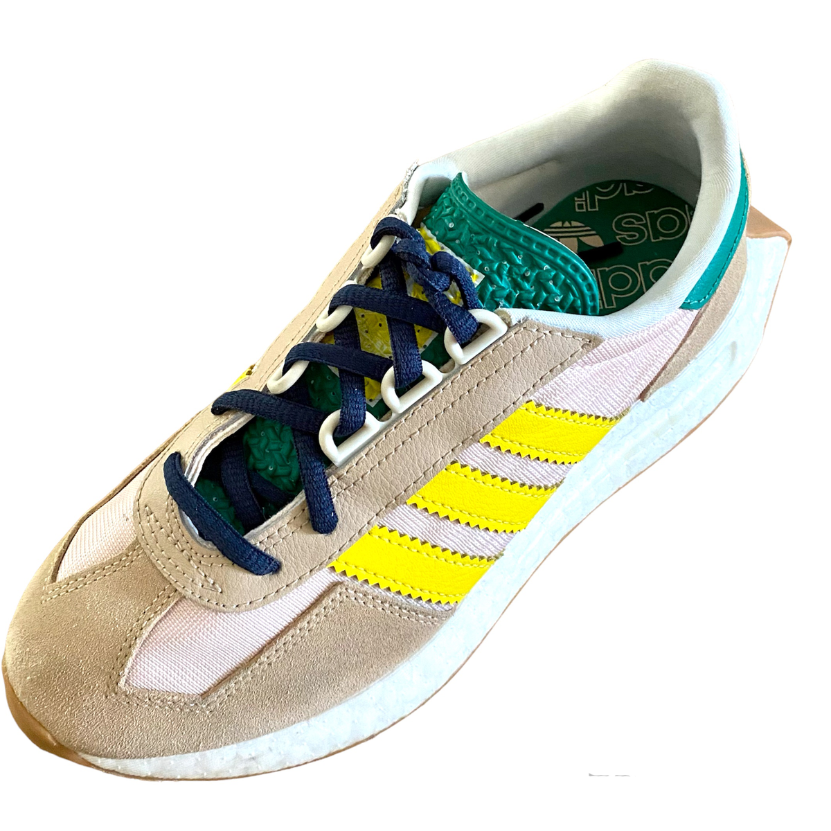 Lacets ovales bleu marine sport