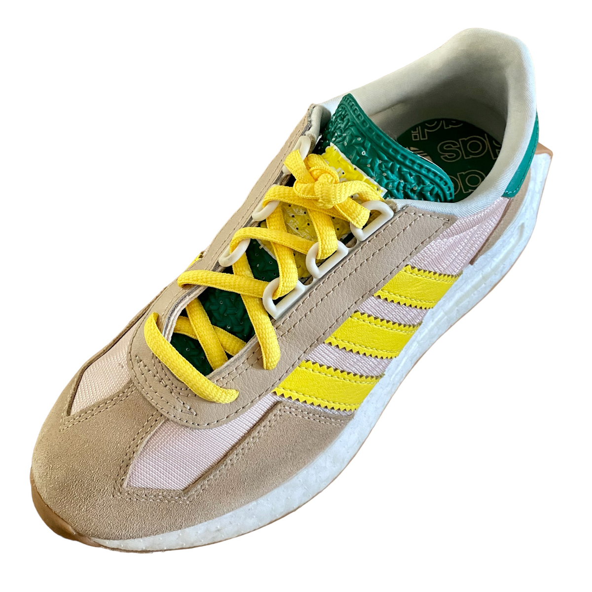 Lacets ovales jaune bouton d'or sport