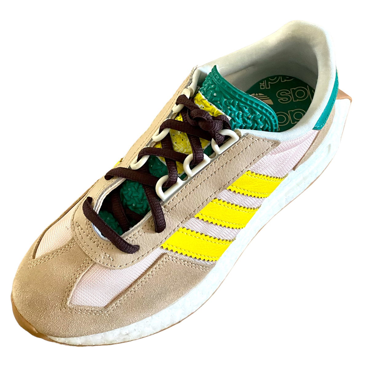 Brown oval athletic laces