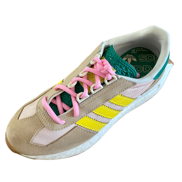 Pink sports oval laces