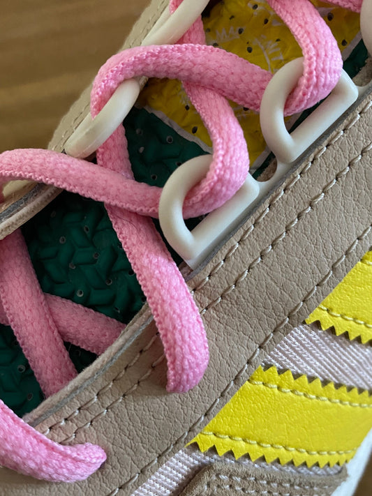 Lacets ovales rose malabar sport