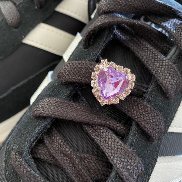 Crystal heart lace jewelry