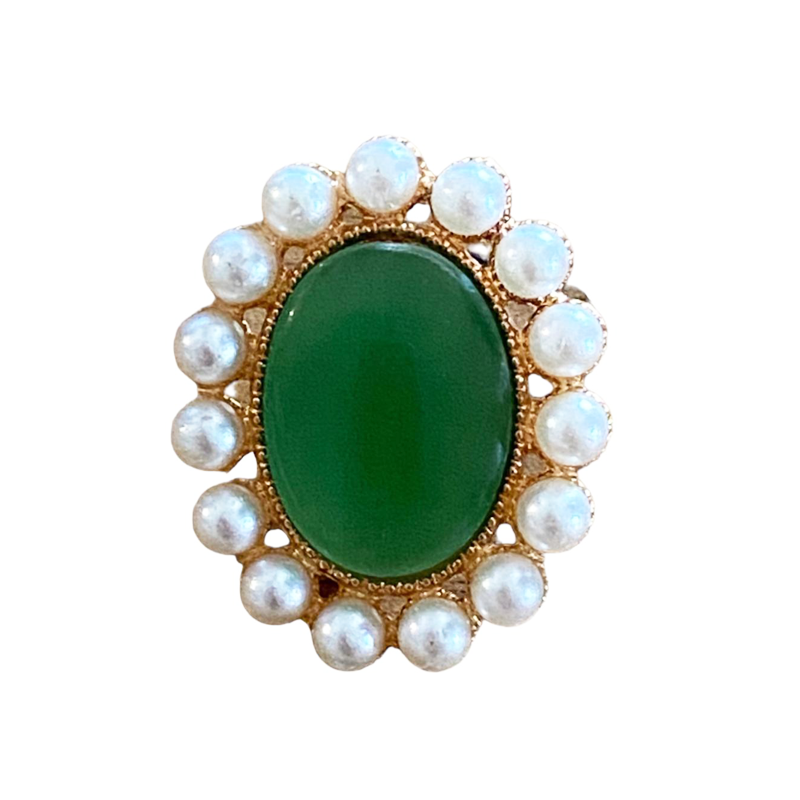 Bijoux à lacets ovales -Les Ginettes- Opaline et perles