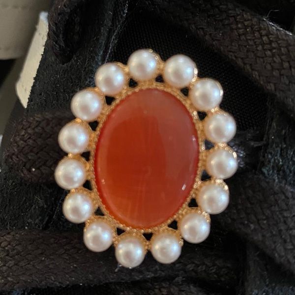 Bijoux à lacets ovales -Les Ginettes- Opaline et perles