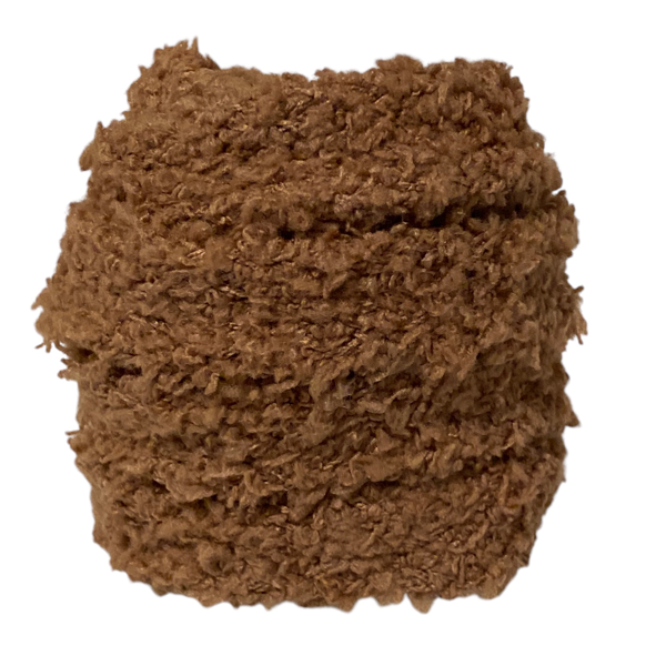 Lacets Fluffy peluche tout doux de couleur marron mocha