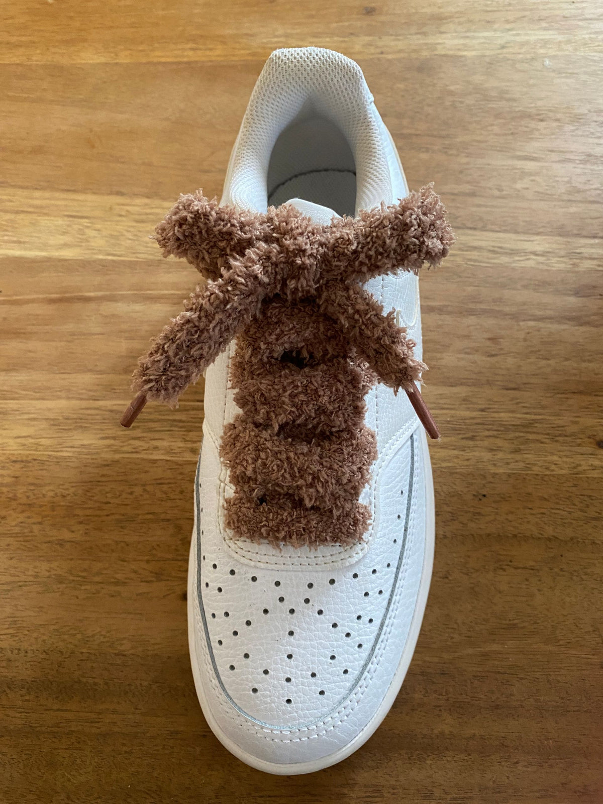 Lacets Fluffy pour Sneaker tout doux couleur marron mocha