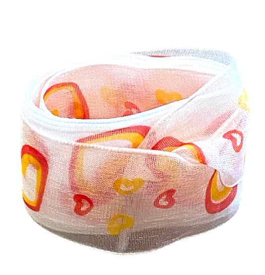 Wide patterned organza laces