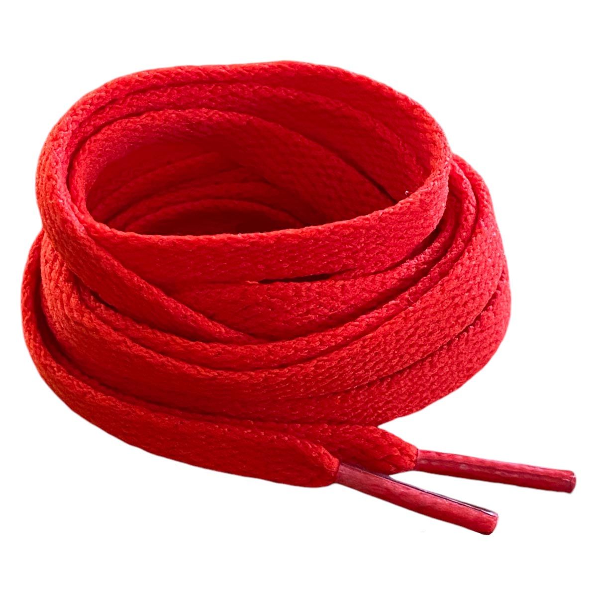 Lacets plats rouge coquelicot pour sneakers et baskets | CrazyLace