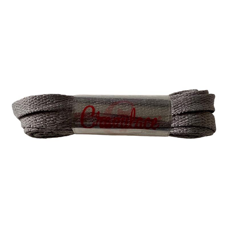 Slate grey flat laces for sneakers and trainers | CrazyLace