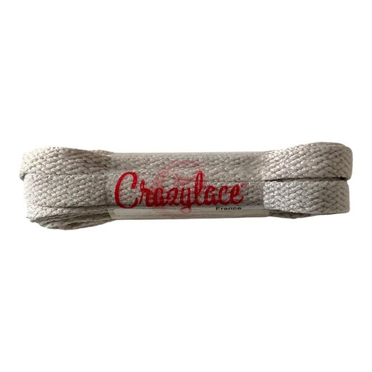 Mouse grey flat laces for sneakers and trainers | CrazyLace