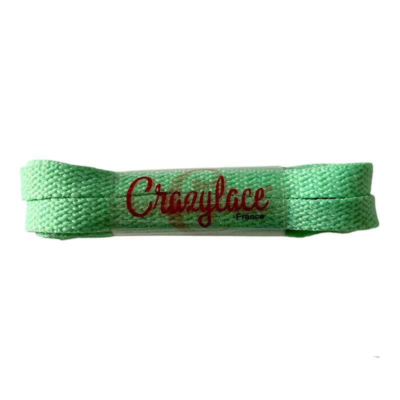 Seafoam green flat laces for sneakers and trainers | CrazyLace