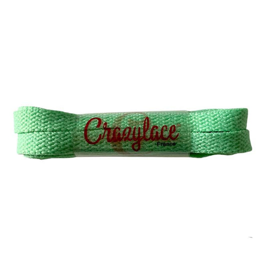 Lacets plats vert d'eau pour sneakers et baskets | CrazyLace