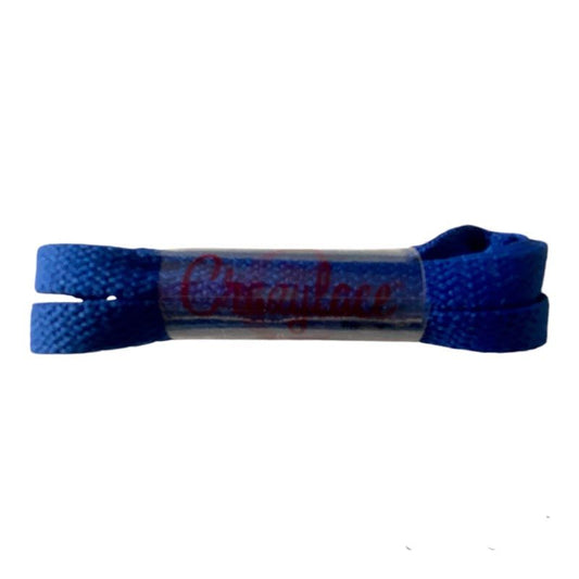 Royal blue flat laces for sneakers and trainers | CrazyLace