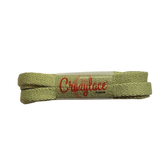 Olive green flat laces from Provence for sneakers and trainers | CrazyLace