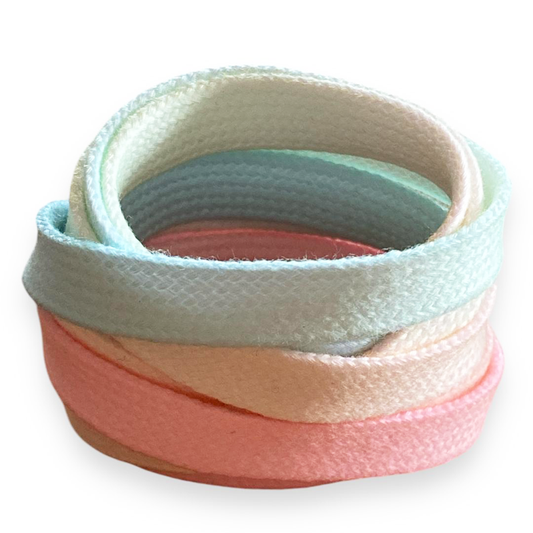 Lacets dégradés Sucettes Chiques pastels (plusieurs coloris) en coton - Crazylace