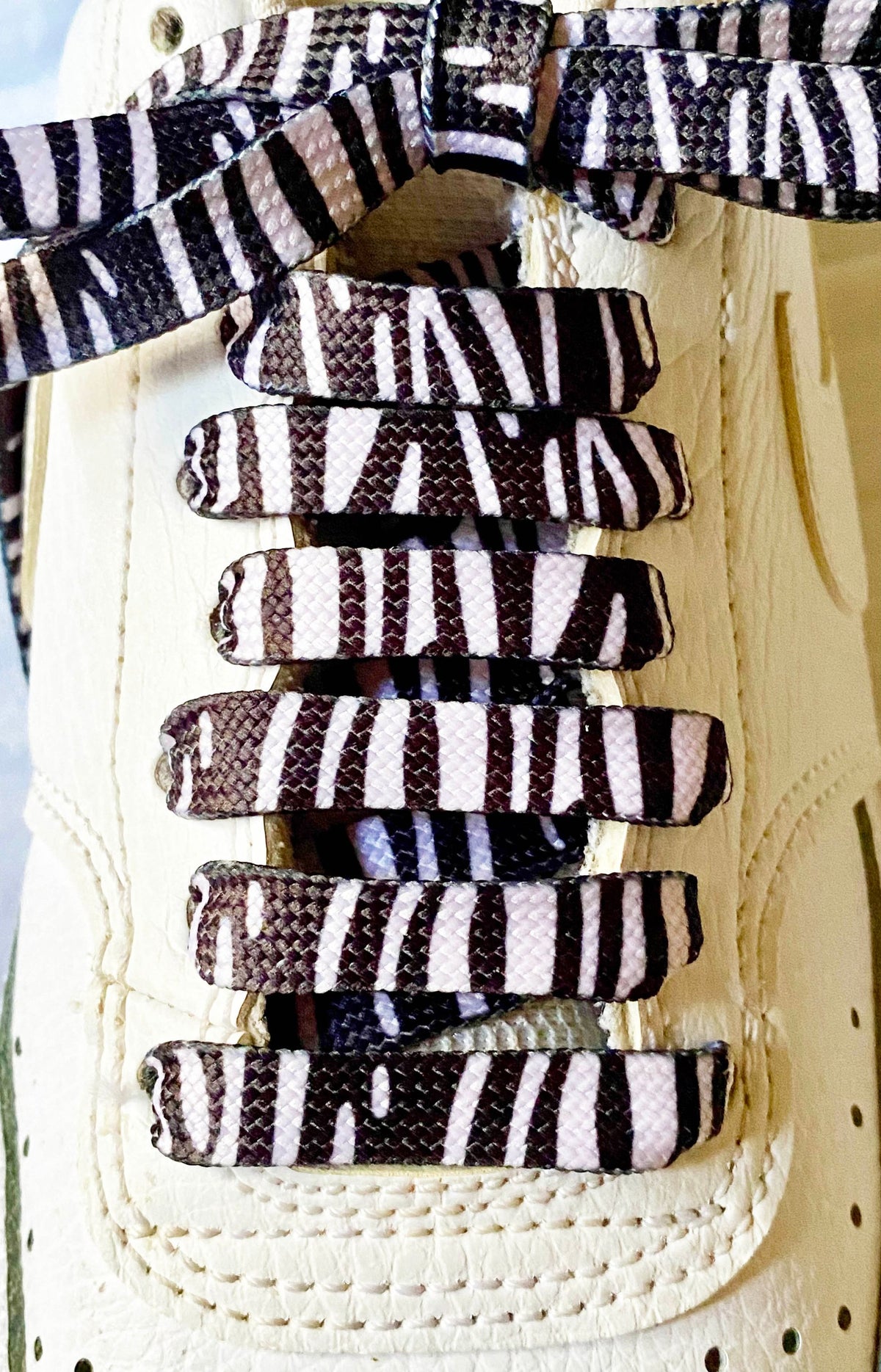 zebra shoelaces