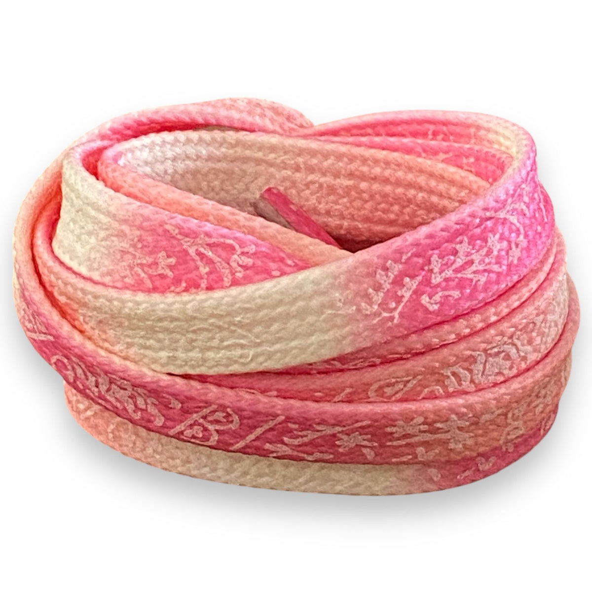 lacets délavés style bandana rose/abricot