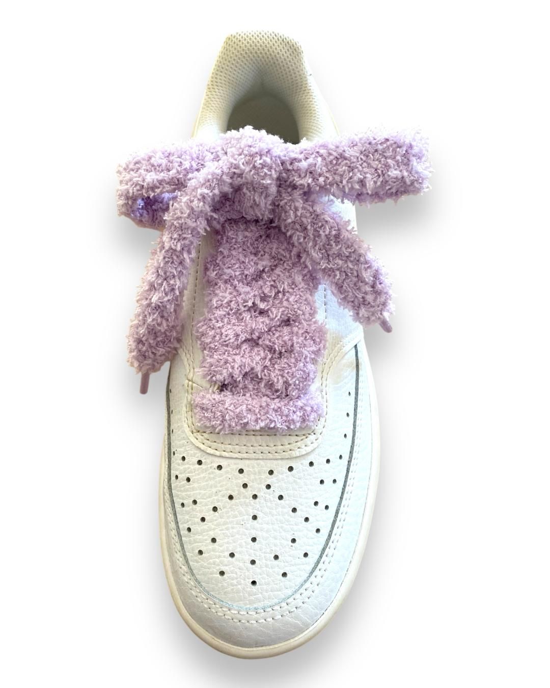 Lacets plats Fluffy  Lavande – Style Urban Street, doux comme un nounours