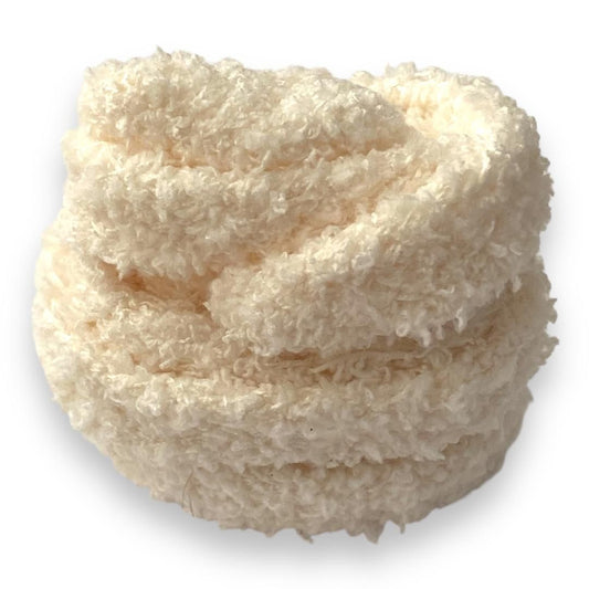 Lacets plats Fluffy  crème – Style Urban Street, doux comme un nounours
