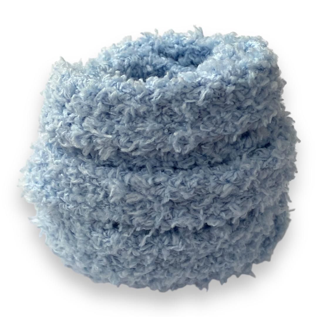 Fluffy souffle blue flat laces – Urban Street style, soft as a teddy bear
