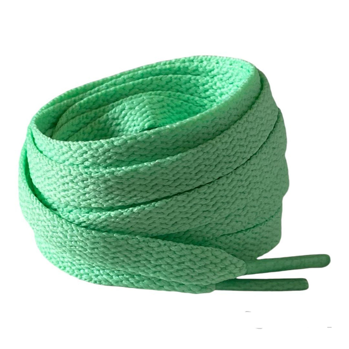 Seafoam green flat laces for sneakers and trainers | CrazyLace