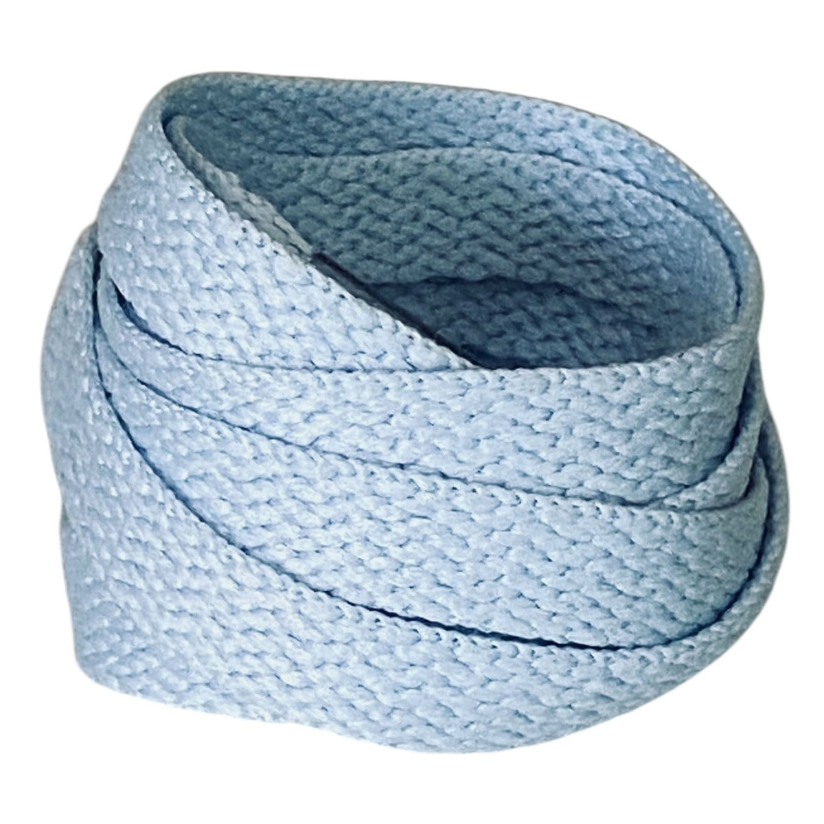Ice blue flat laces for sneakers and trainers | CrazyLace