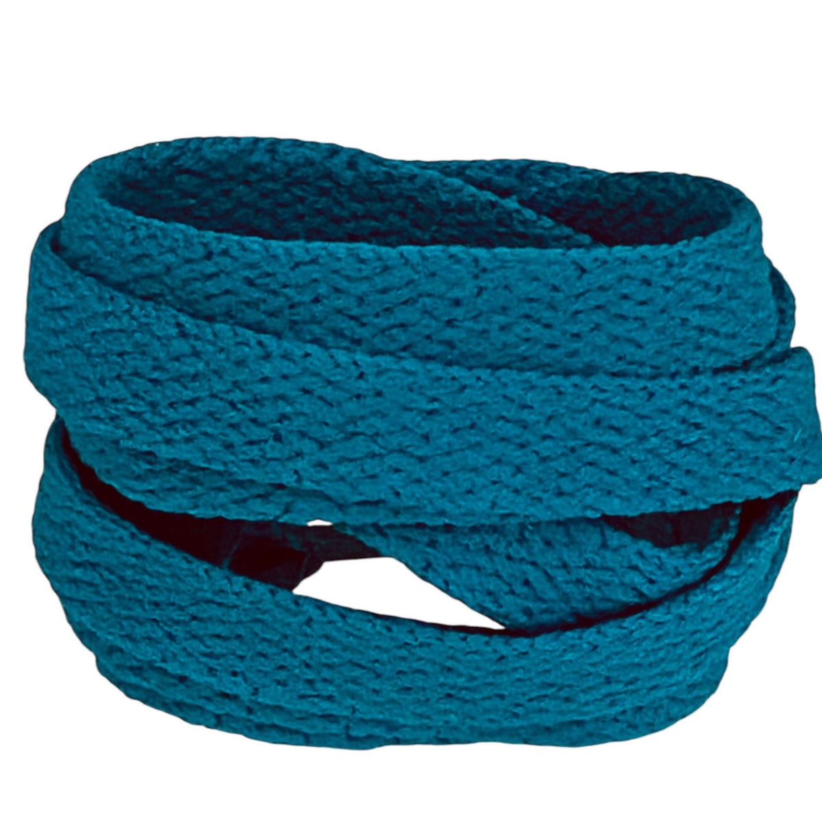 Lacets plats bleu canard pour sneakers et baskets | CrazyLace