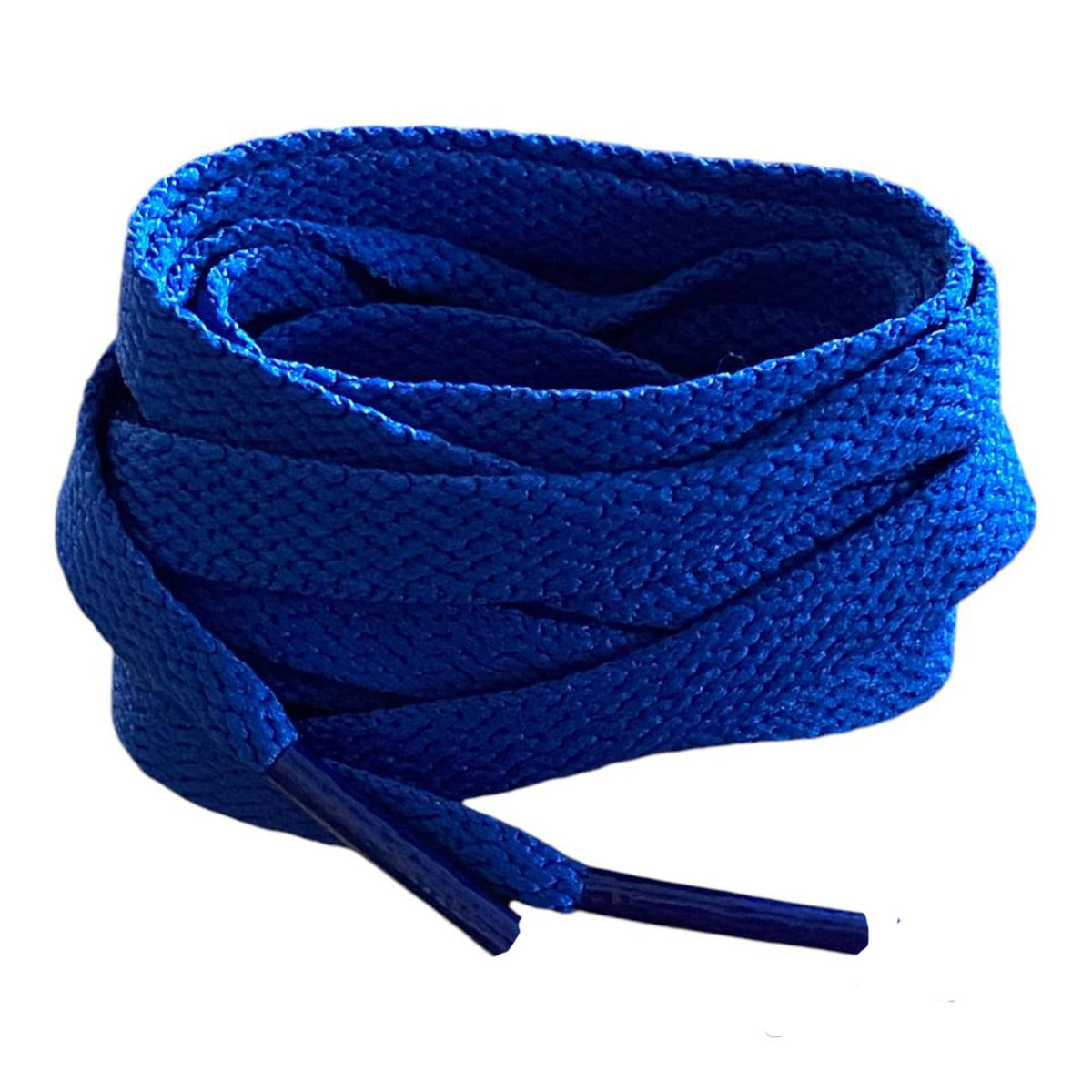 Royal blue flat laces for sneakers and trainers | CrazyLace
